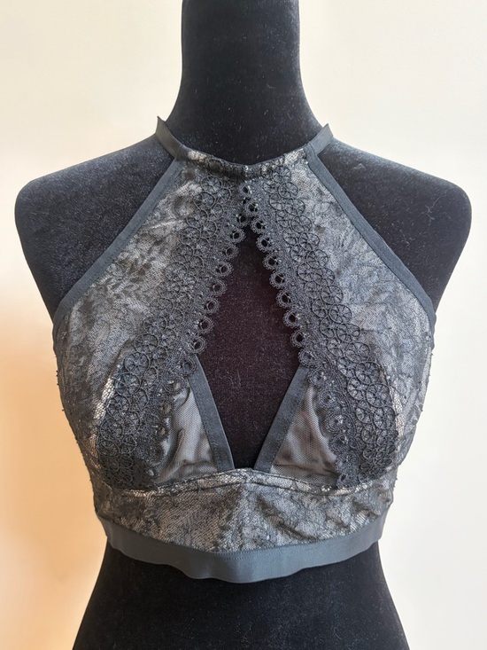 Victoria's Secret Other - Victoria’s Secret Very Sexy Lace Bralette Intimates Crop Top Bra Black & Nude